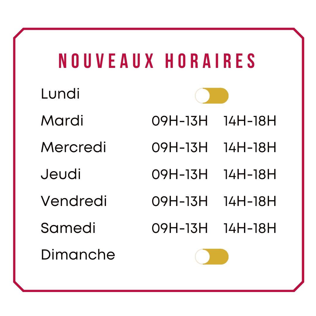 Horaires caveau