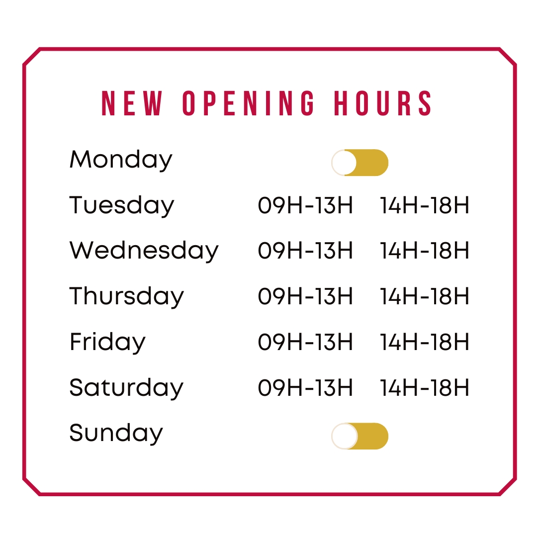 New Opening hours