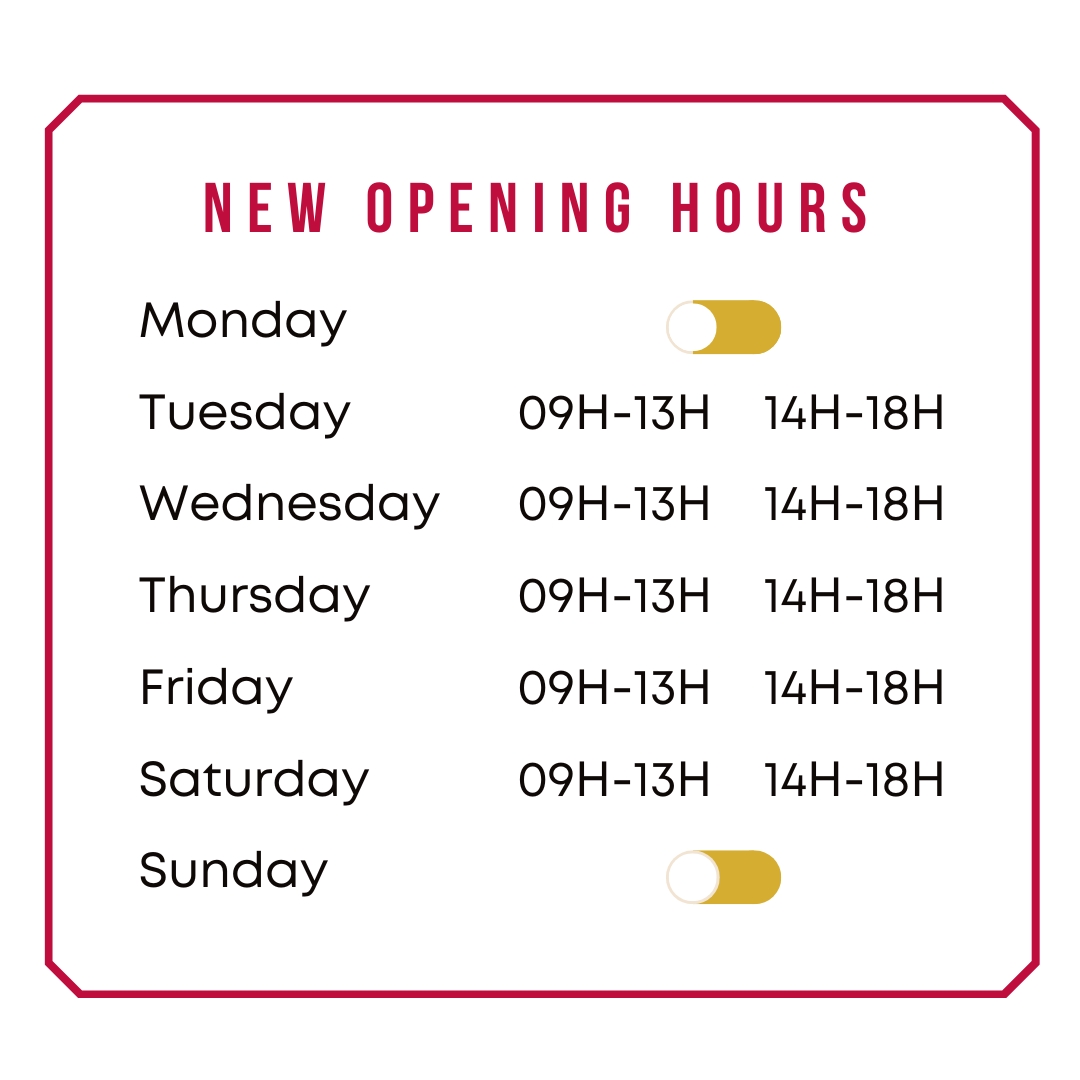 New Opening hours (1) New Opening hours
